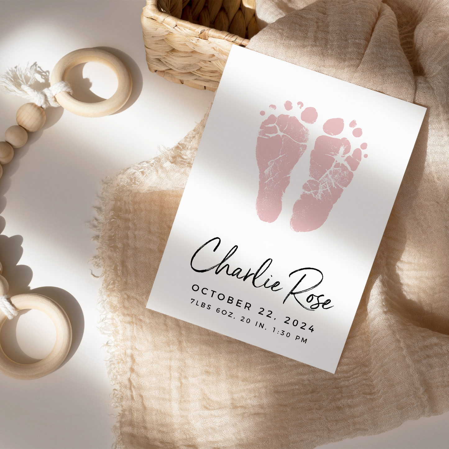 Art Print - Baby Footprint Art Print (8 x 10)