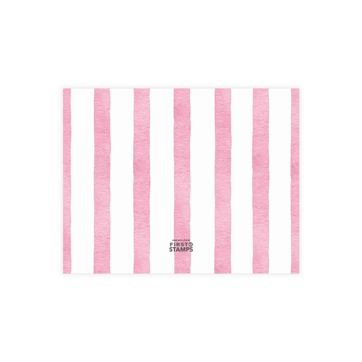Nursery Stationery - Watercolor Stripes (5.5 x 4.25)