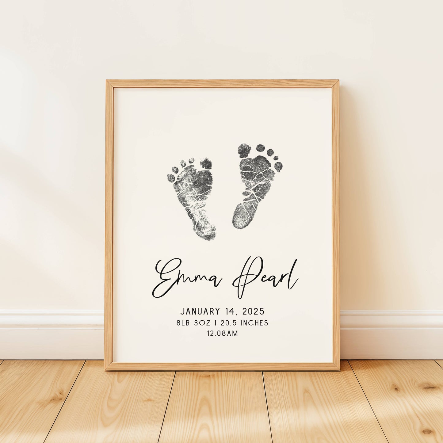 Art Print - Newborn Footprint Art Print
