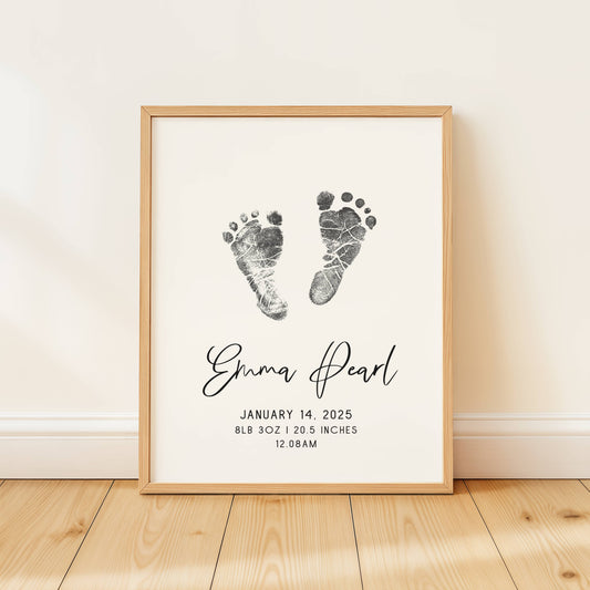 Art Print - Newborn Footprint Art Print