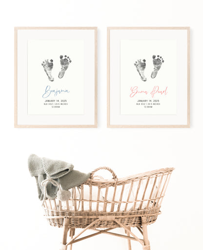 Art Print - Newborn Footprint Art Print