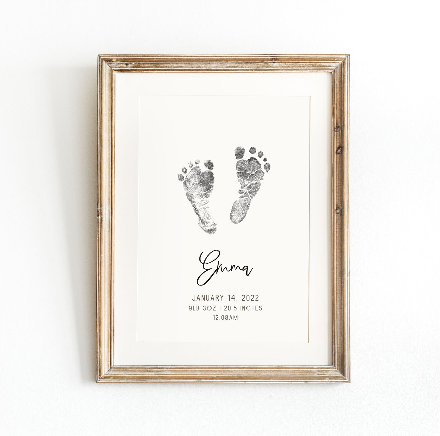 Art Print - Newborn Footprint Art Print