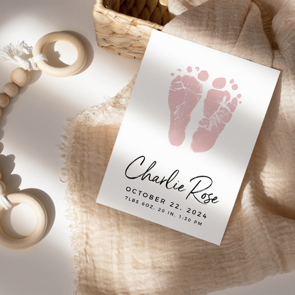 Art Print - Baby Footprint Art Print (8 x 10)