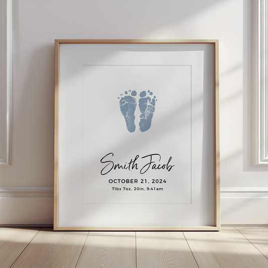 Art Print - Baby Footprint Art Print (8 x 10)