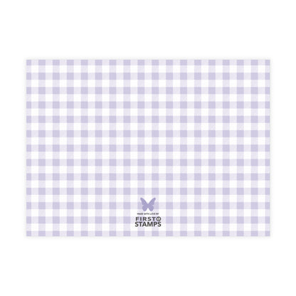 Birth Announcement - Classic Gingham (7 x 5)