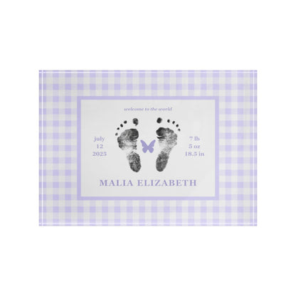 Home Decor Acrylic Block - Classic Gingham (7 x 5)