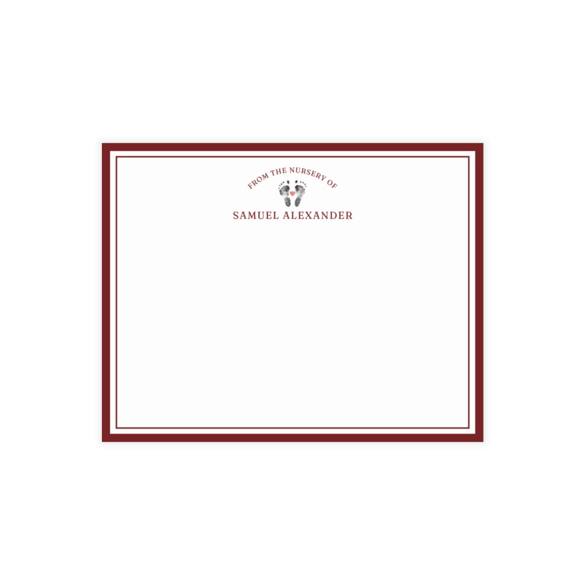 Nursery Stationery - Classic Border (5.5 x 4.25)
