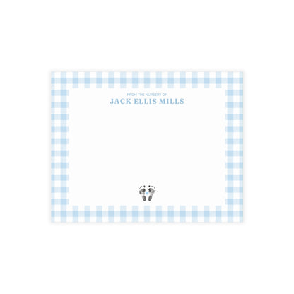Nursery Stationery - Gingham (5.5 x 4.25)