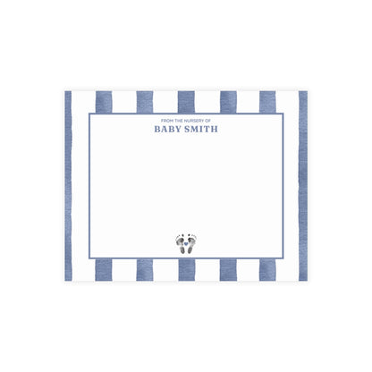 Nursery Stationery - Watercolor Stripes (5.5 x 4.25)