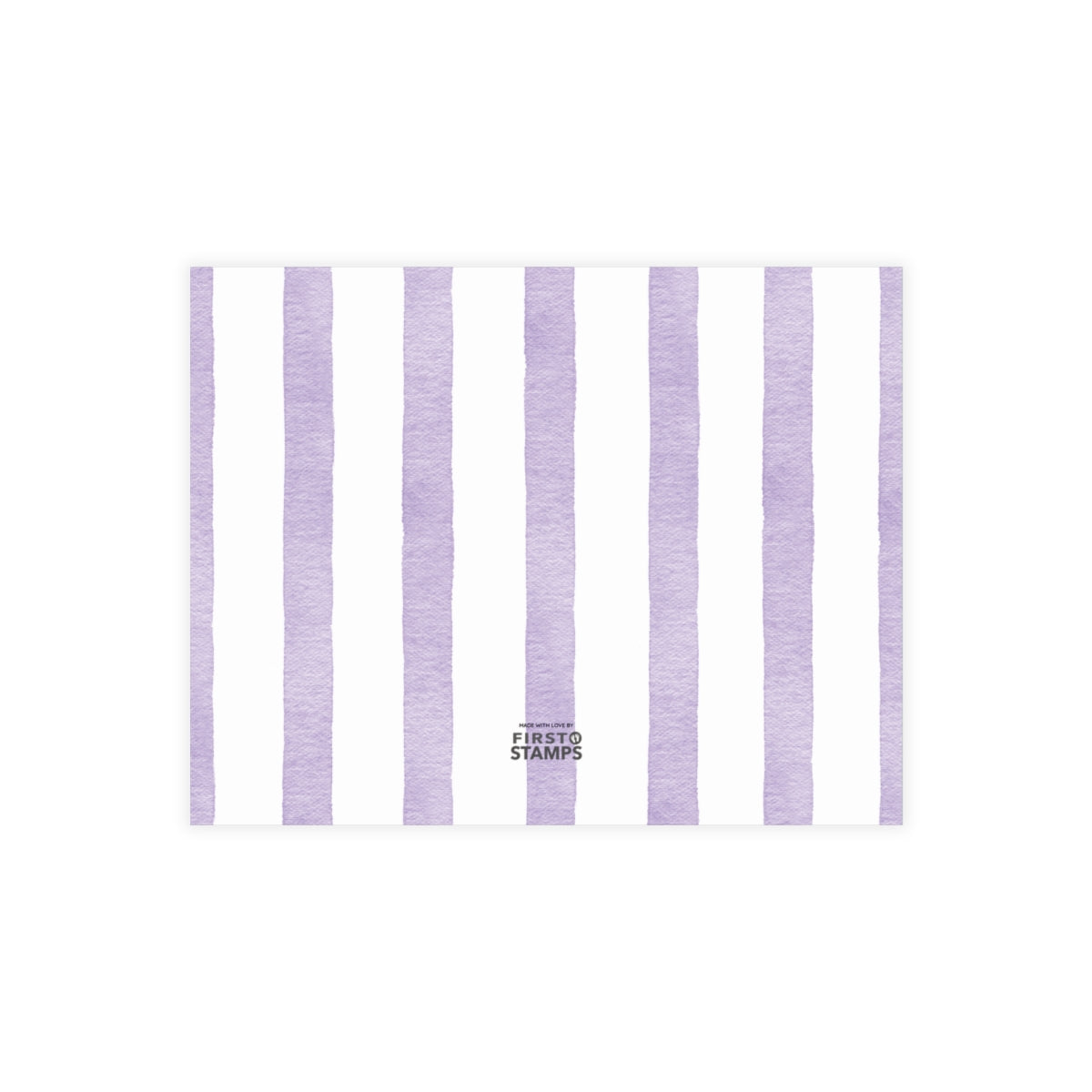 Nursery Stationery - Watercolor Stripes (5.5 x 4.25)
