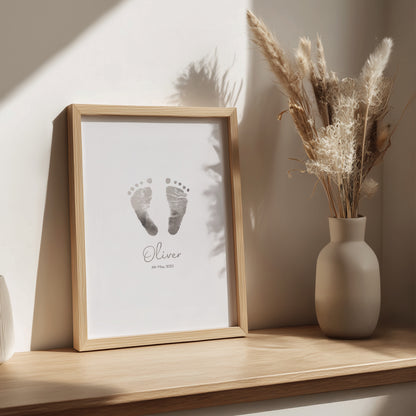 custom personalized foil newborn artwork keepsake in house