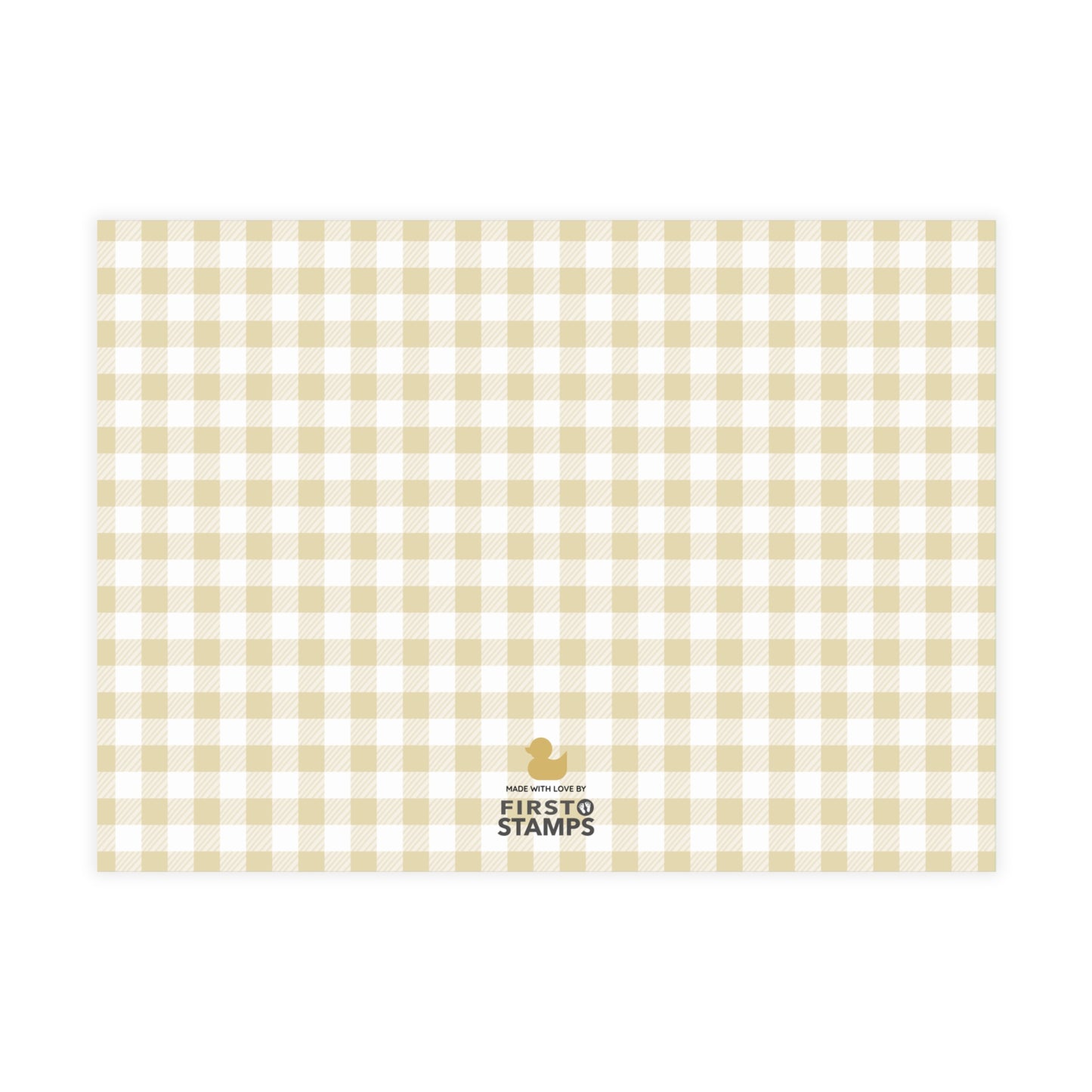 Birth Announcement - Classic Gingham (7 x 5)