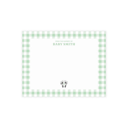 Nursery Stationery - Gingham (5.5 x 4.25)