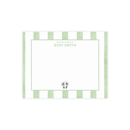 Nursery Stationery - Watercolor Stripes (5.5 x 4.25)